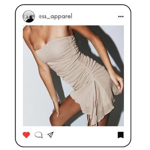 Princess Polly Champagne mini dress